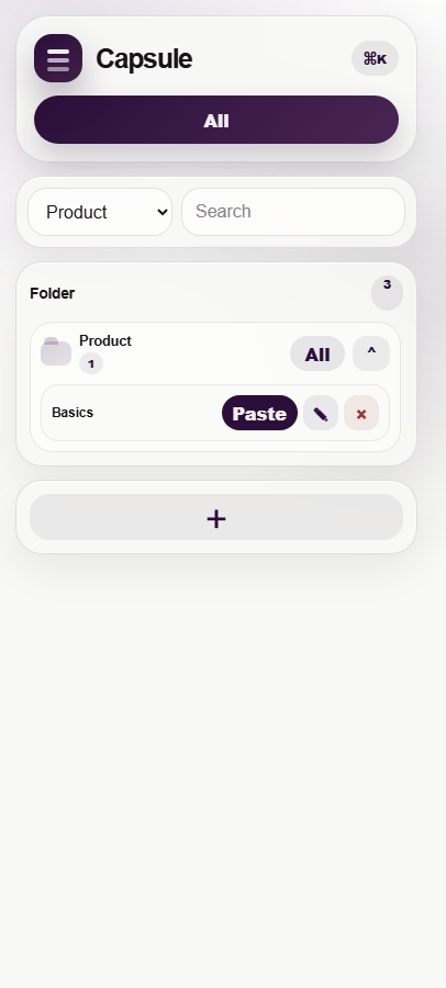 Prompt Capsule screenshot